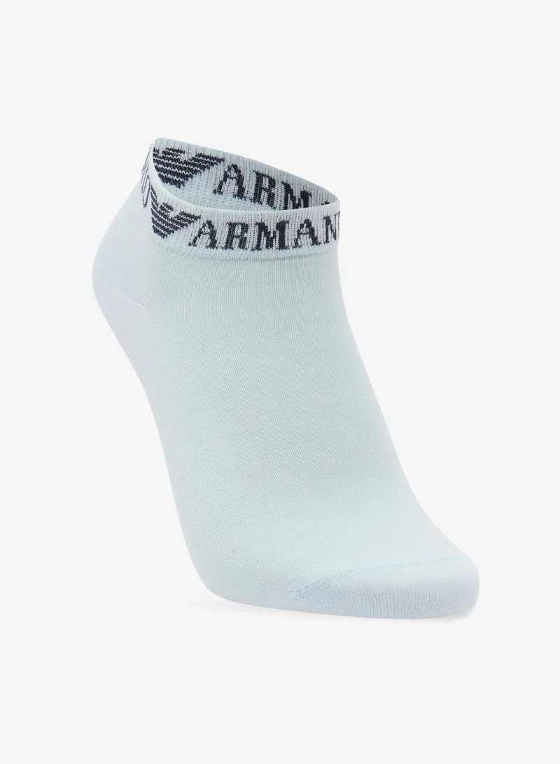 امبوريو ارماني ثلاث جوارب للكاحل بشعار